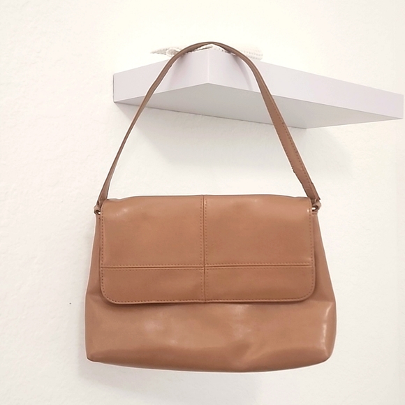 EWM Edinburgh Woolen Mills Handbags - EWM Women's Small Tan Colored  Shoulder Bag